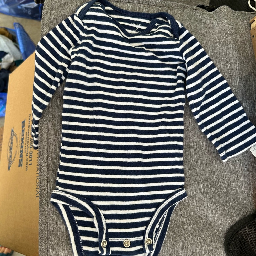 Navy Striped Kids One Piece!